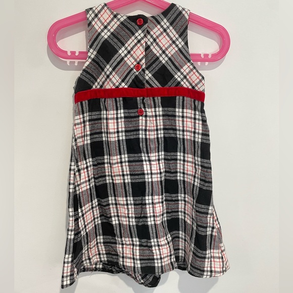 Bambini Little Girls Checkered Ribbon Dress - Picture 2 of 5